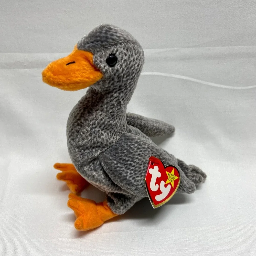 Vintage Ty Beanie Baby Honks Grey Goose 1999‎ Retired PE Pellets Rare (See Tags)